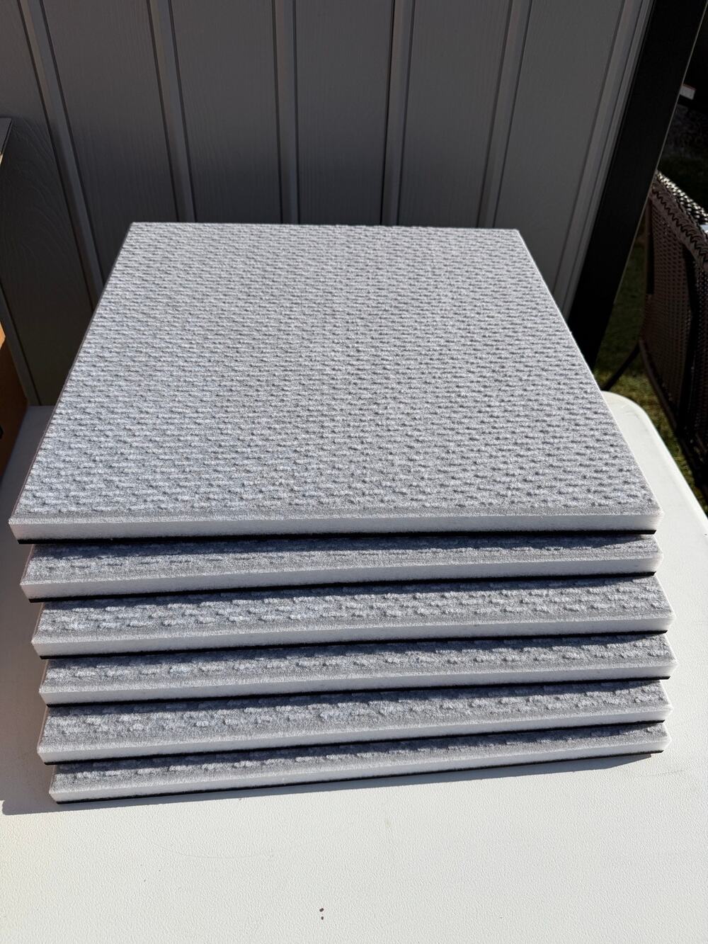 HANARO Board Acoustic Panels Gray 6 Pack 19.7 x 19.7 in Sound Absorbing